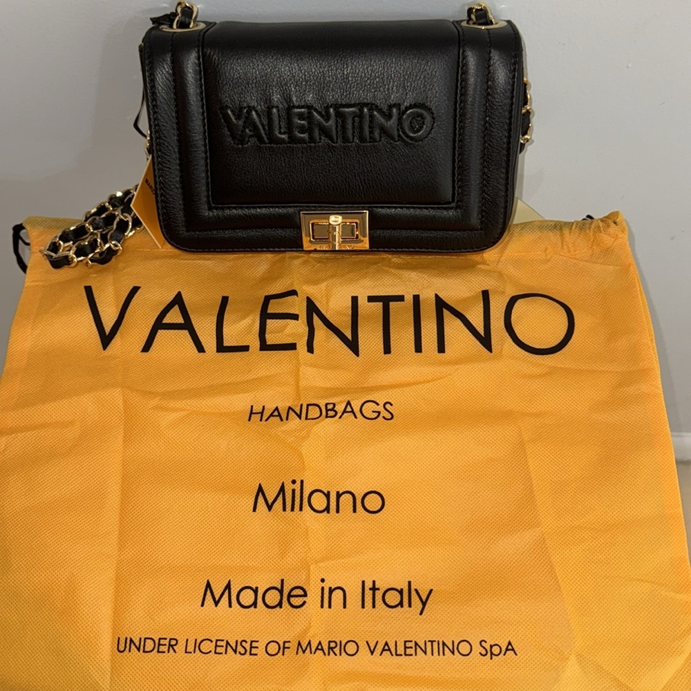 Valentino by Mario Valentino Beatriz Embossed Genuine Leather Bag